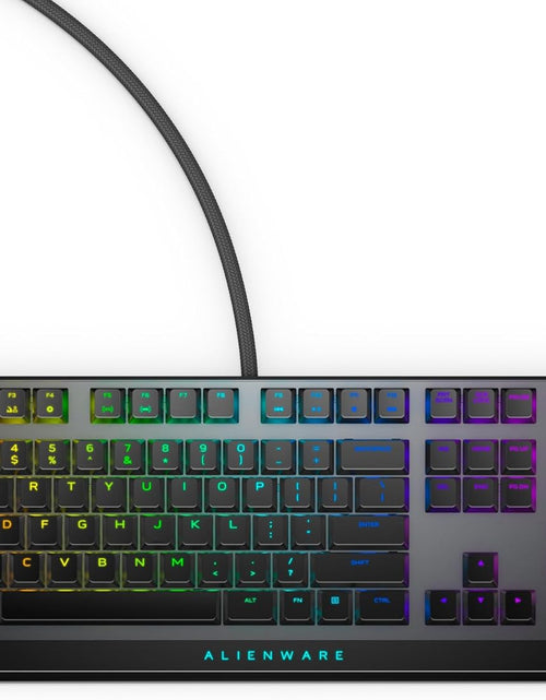 Load image into Gallery viewer, Low-Profile RGB Gaming Keyboard AW510K: Alienfx per Key RGB LED - Media CONTROLS &amp; USB Passthrough - Cherry MX Low Profile Red Switches
