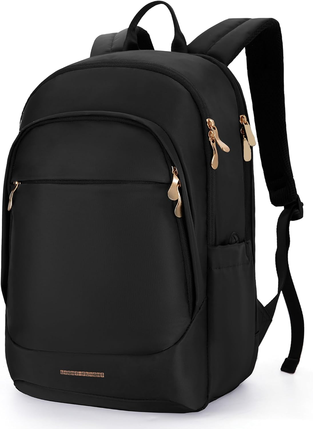 Travel Backpack for Women, 15.6 Inch anti Theft Laptop Backpack with USB Charging Hole, Water Resistant College Bookbag, Large Capacity Black Computer Backpacks for Work, Black