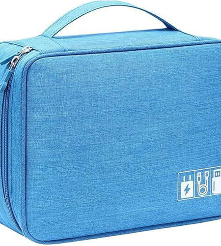 Electronics Organizer Travel Cable Organizer Bag for Electronics Accessories, Portable Tech Carring Large Storage Case for Charger, Cord, Power Bank, Hardware
