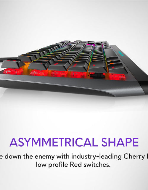 Load image into Gallery viewer, Low-Profile RGB Gaming Keyboard AW510K: Alienfx per Key RGB LED - Media CONTROLS &amp; USB Passthrough - Cherry MX Low Profile Red Switches
