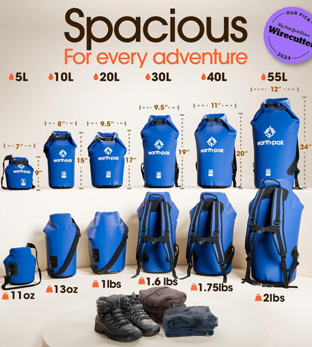 -Waterproof Dry Bag - Roll Top Dry Compression Sack Keeps Gear Dry for Kayaking, Beach, Rafting, Boating, Hiking, Camping and Fishing with Waterproof Phone Case